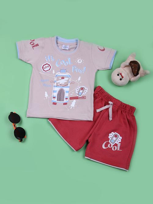kids printed shorts twin set - 21685151 -  Standard Image - 0