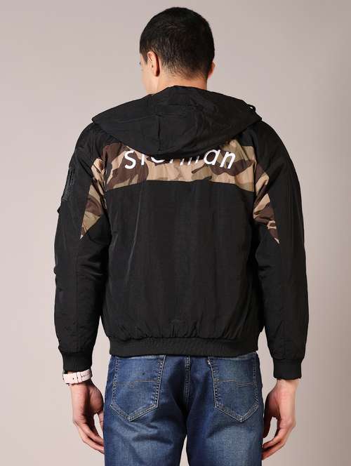 men printed long sleeve bomber jacket - 21685200 -  Standard Image - 0