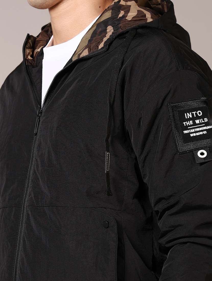 men printed long sleeve bomber jacket - 21685200 -  Standard Image - 3