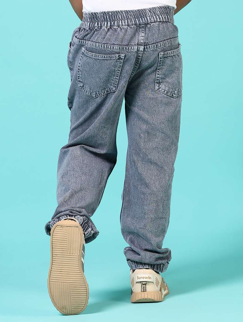 boys solid mid rise relaxed fit jean - 21685240 - Standard Image - 3