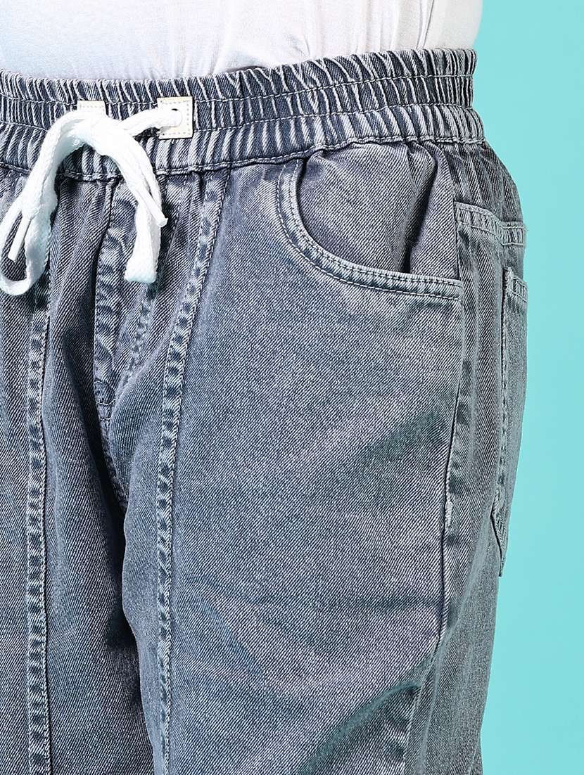 boys solid mid rise relaxed fit jean - 21685240 - Standard Image - 5