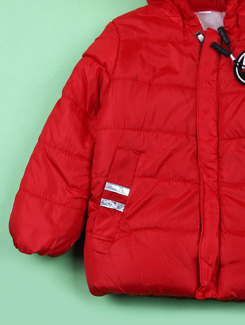 boys long sleeve hooded quilted jacket - 21685305 -  Standard Image - 3