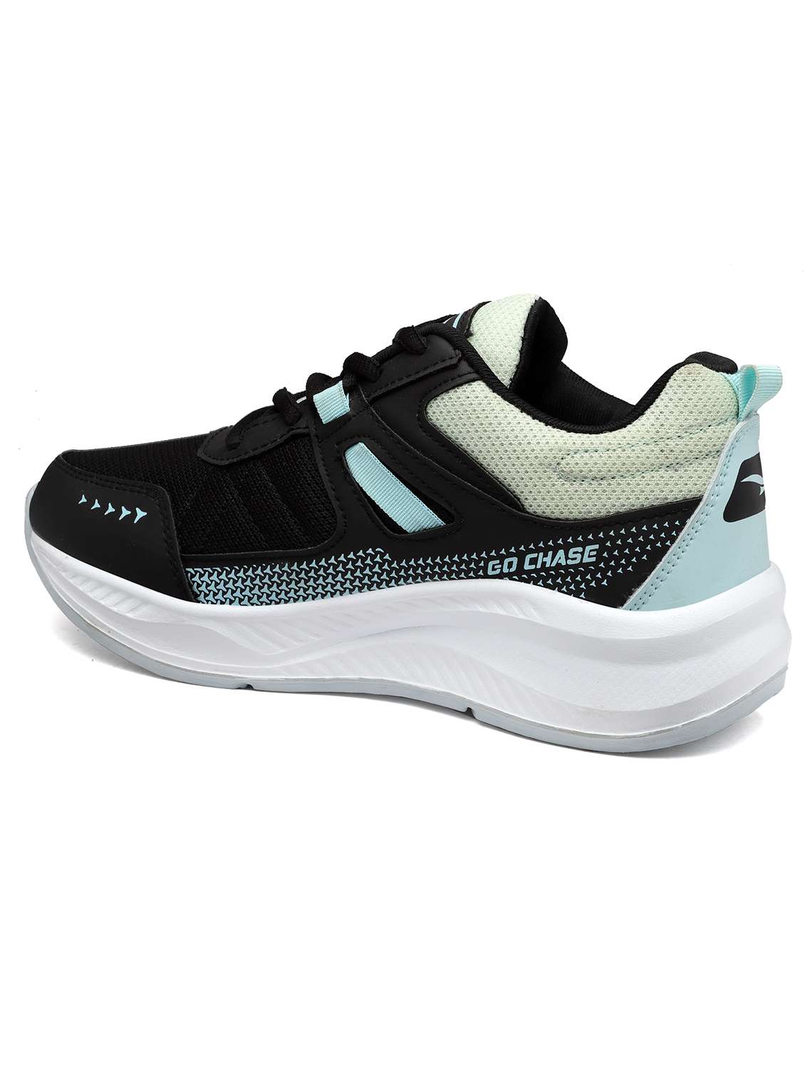 women black lace-up sports shoes - 21685417 -  Standard Image - 3