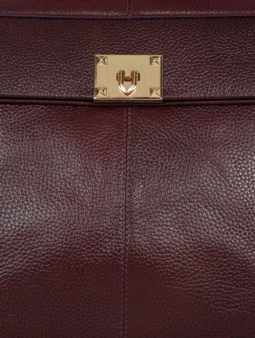 women solid leather handbag - 21685480 - Standard Image - 3