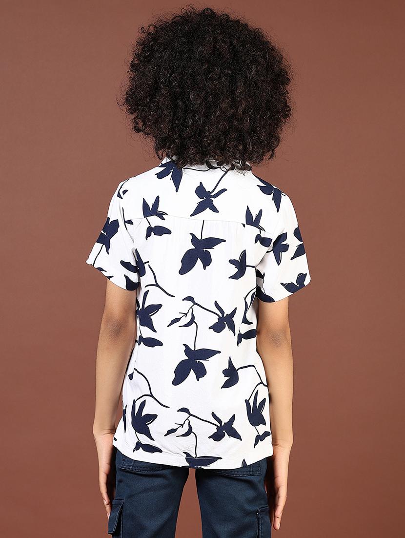 boys printed cuban collared short sleeve shirt - 21685613 - Standard Image - 3