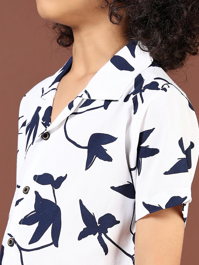 boys printed cuban collared short sleeve shirt - 21685613 - Standard Image - 5