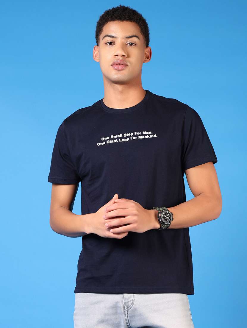 men printed short sleeve regular fit t-shirt