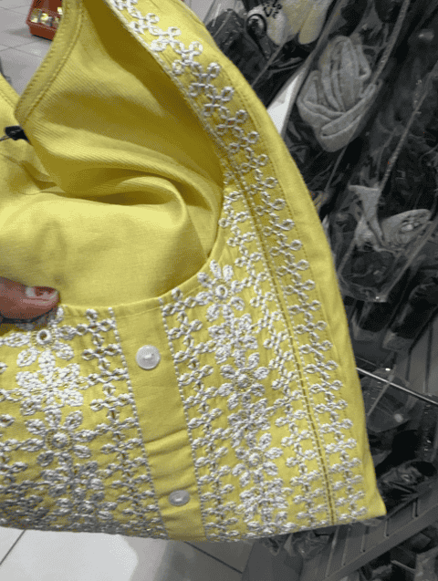 yellow gadwal kurta - 21685641 - Standard Image - 0