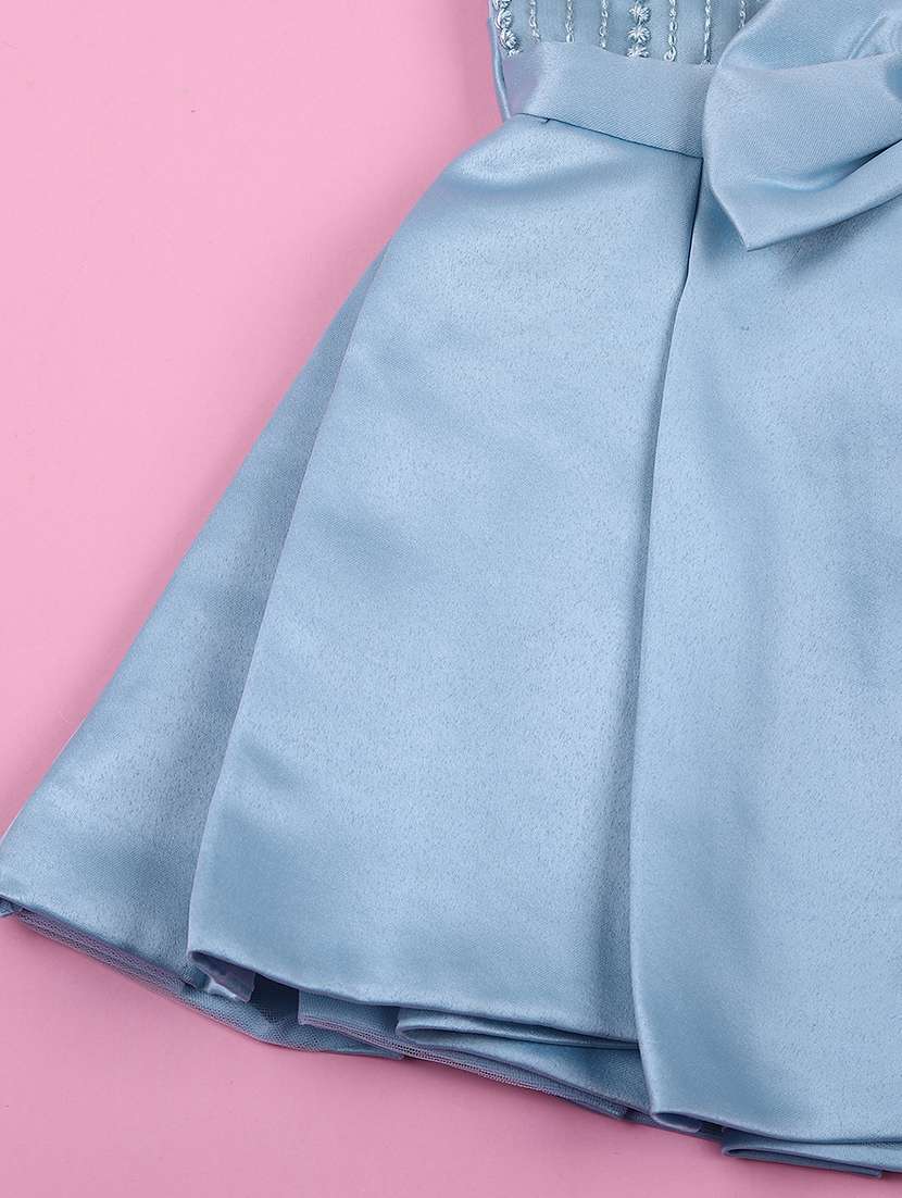 girls embroidered detailed sleeveless frock - 21685659 -  Standard Image - 3