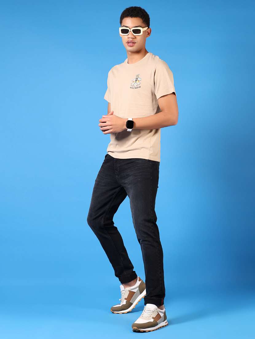 men printed short sleeves t-shirt - 21685676 - Standard Image - 3