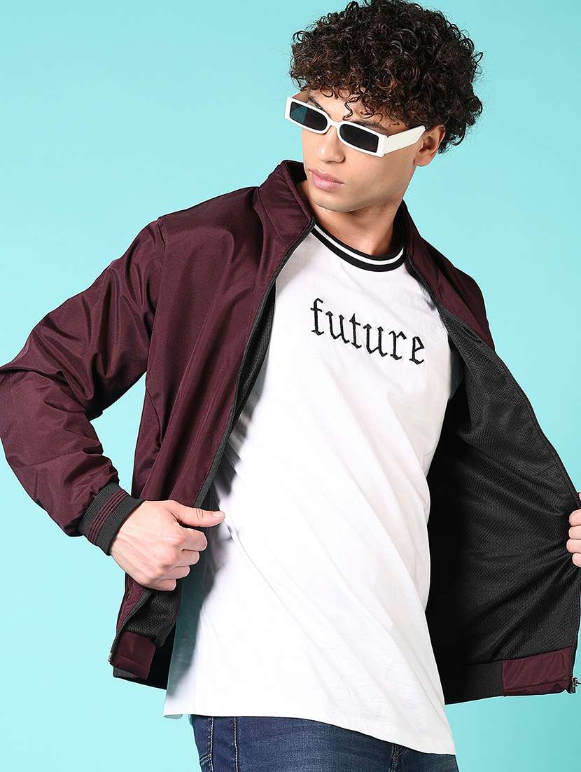 men soli dlong sleeve bomber jacket - 21685760 -  Zoom Image - 0