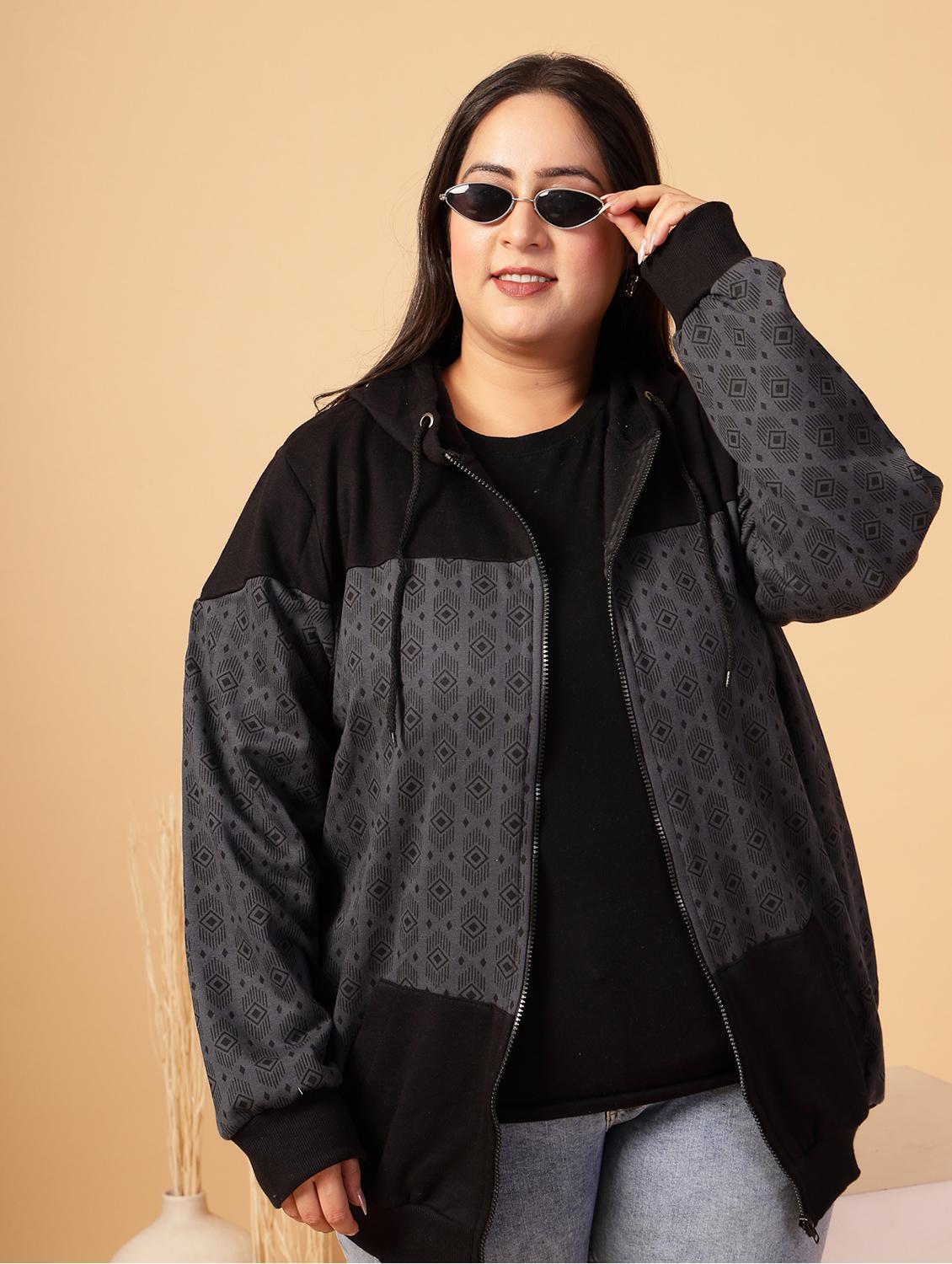 women plus size color blocked sweatshirt - 21686017 - Zoom Image - 0