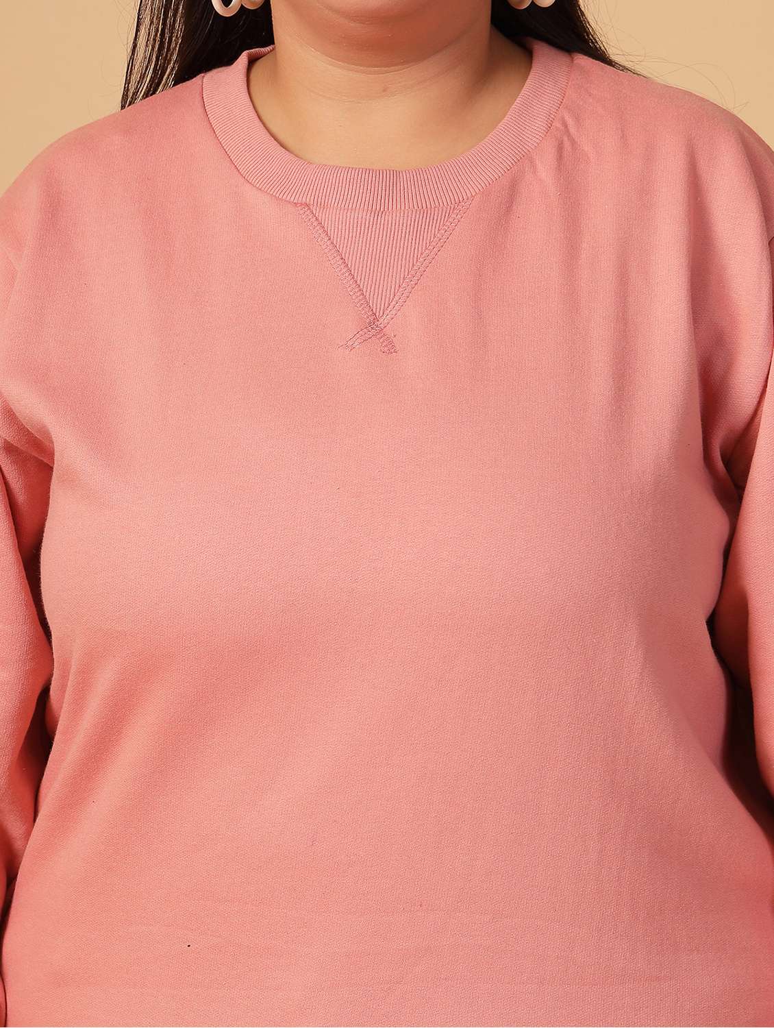 women plus size long sleeves sweatshirt - 21686018 -  Standard Image - 5