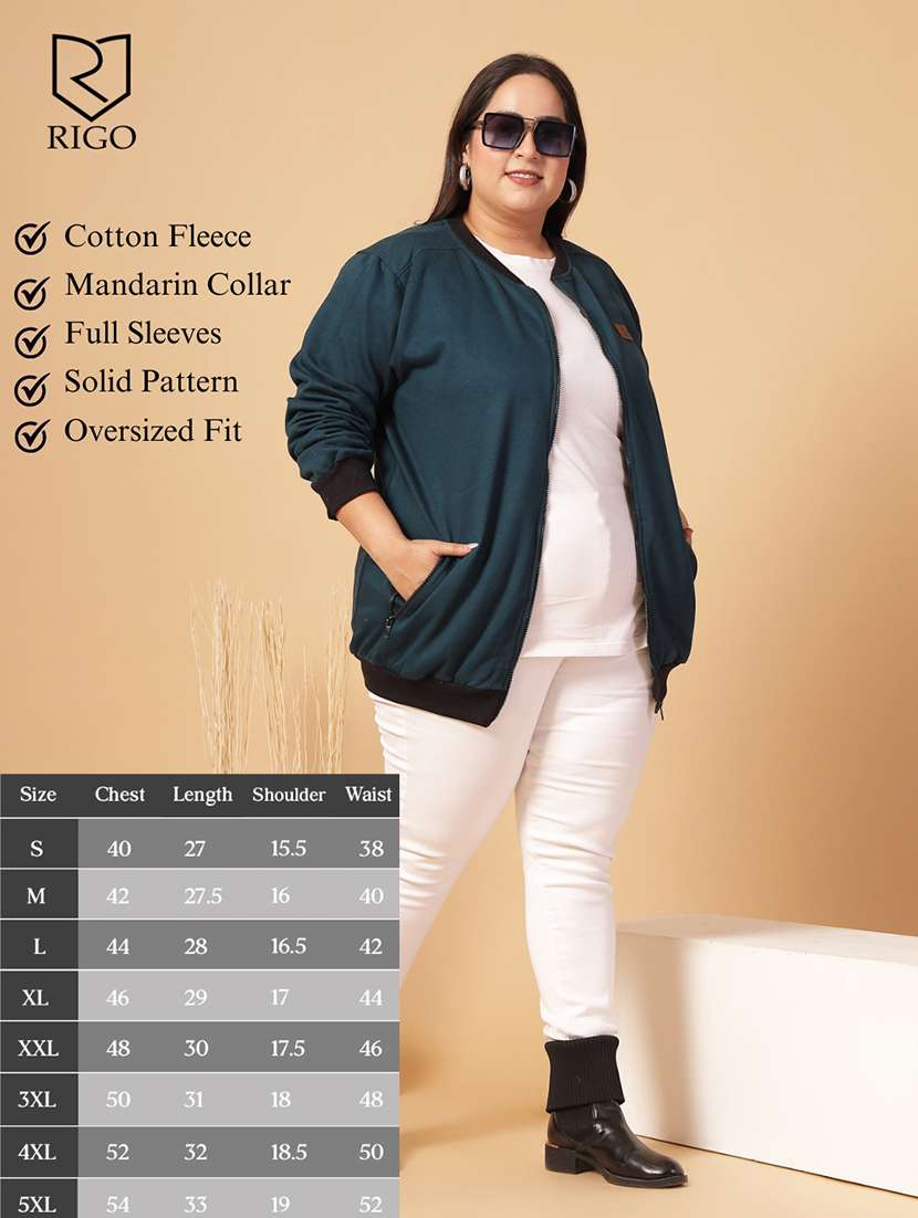 women plus size solid long sleeves jacket - 21686027 -  Standard Image - 3