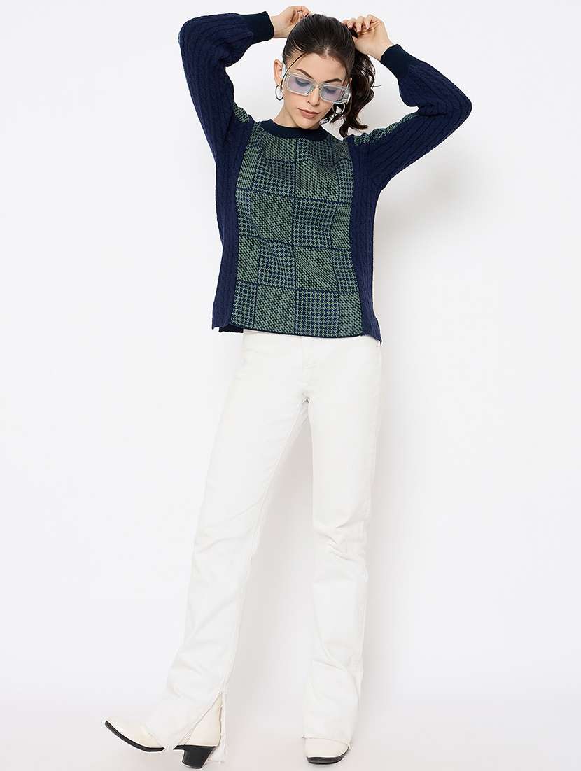 women self designed long sleeves pullover - 21686069 -  Standard Image - 3