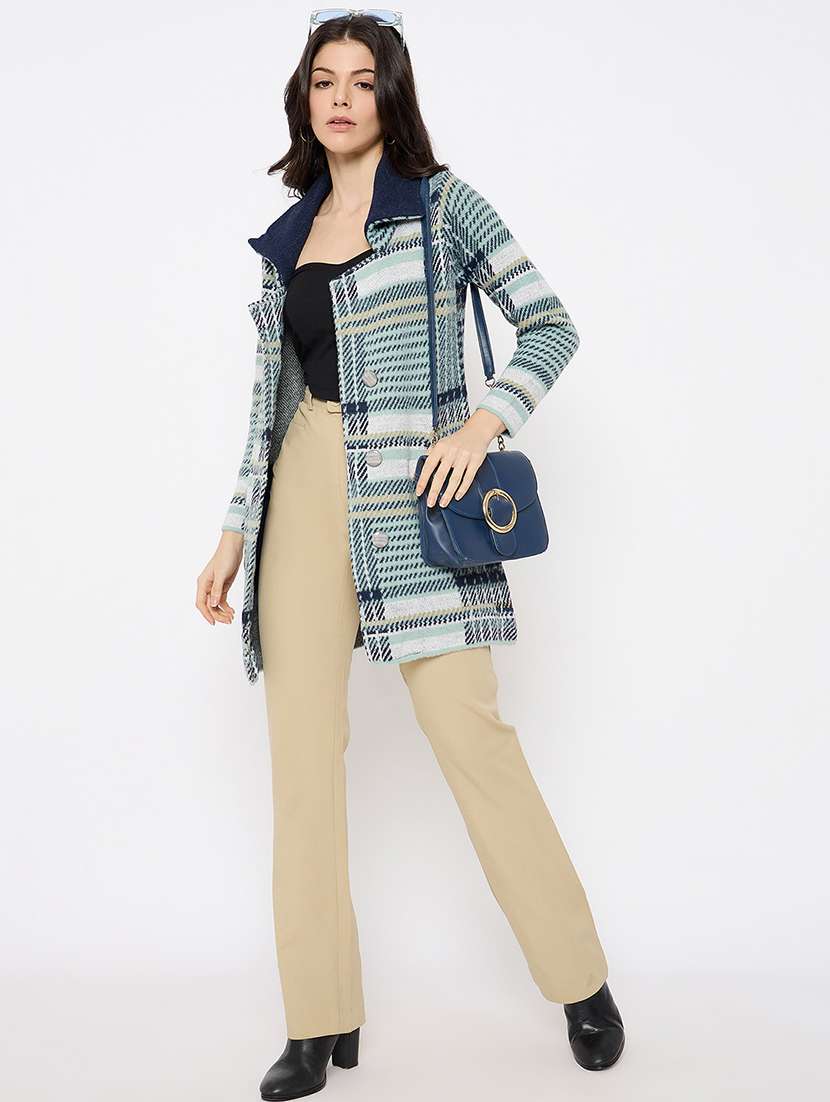 women self designed long sleeves cardigan - 21686075 -  Standard Image - 3