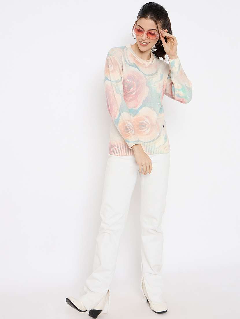 women self designed long sleeves pullover - 21686076 -  Standard Image - 3