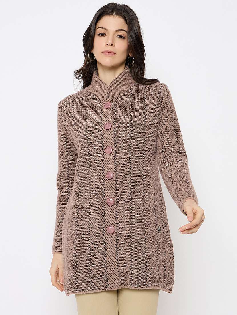 women self designed long sleeves cardigan - 21686084 -  Zoom Image - 0