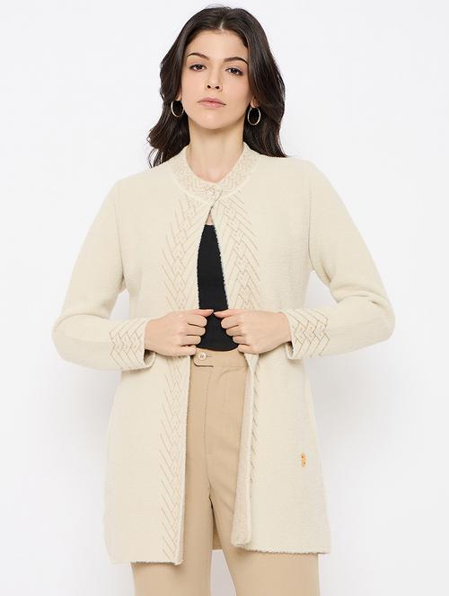 women self designed long sleeves long shrug - 21686093 -  Standard Image - 0
