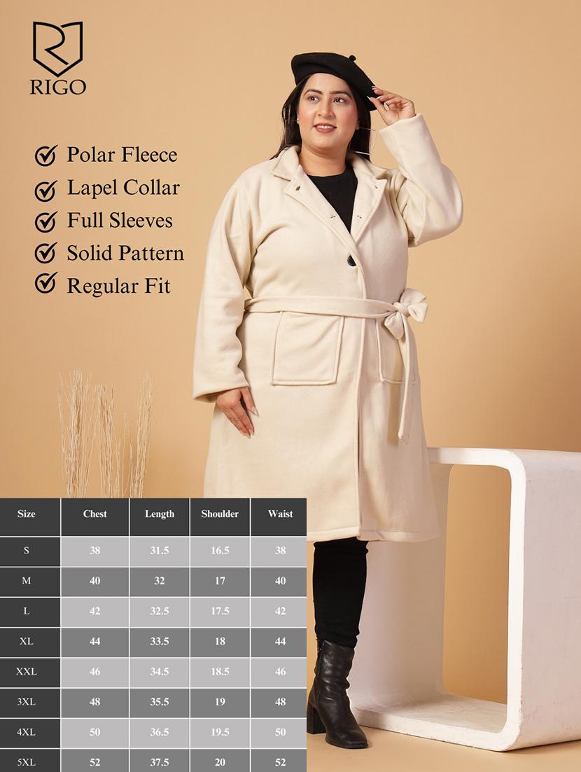 women plus size solid long sleeves trench coat - 21686180 - Standard Image - 3