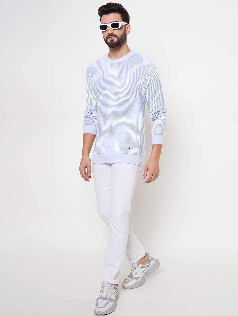 men long sleeves printed pullover - 21686319 -  Standard Image - 3