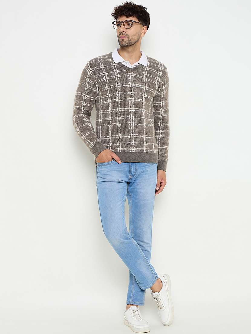 men self designed long sleeves pullover - 21686360 -  Standard Image - 3