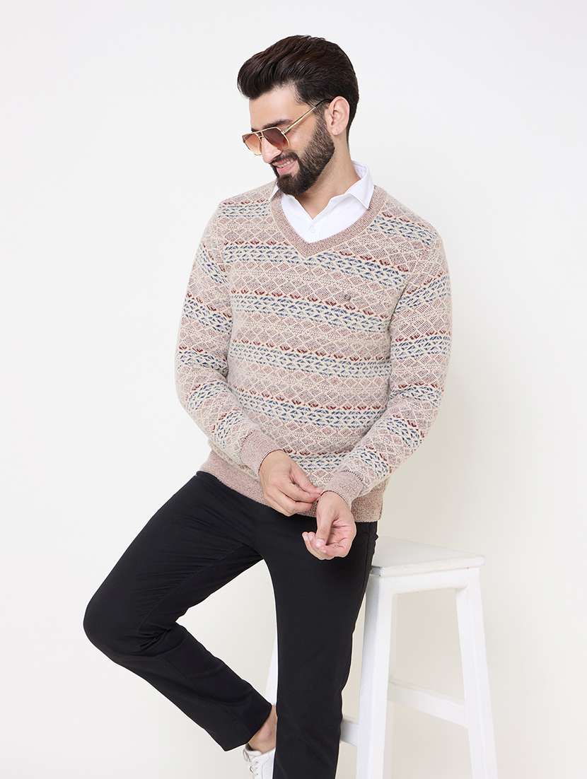 men self designed long sleeves pullover - 21686362 -  Standard Image - 3