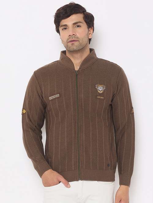 men long sleeves plain cardigan - 21686365 -  Standard Image - 0