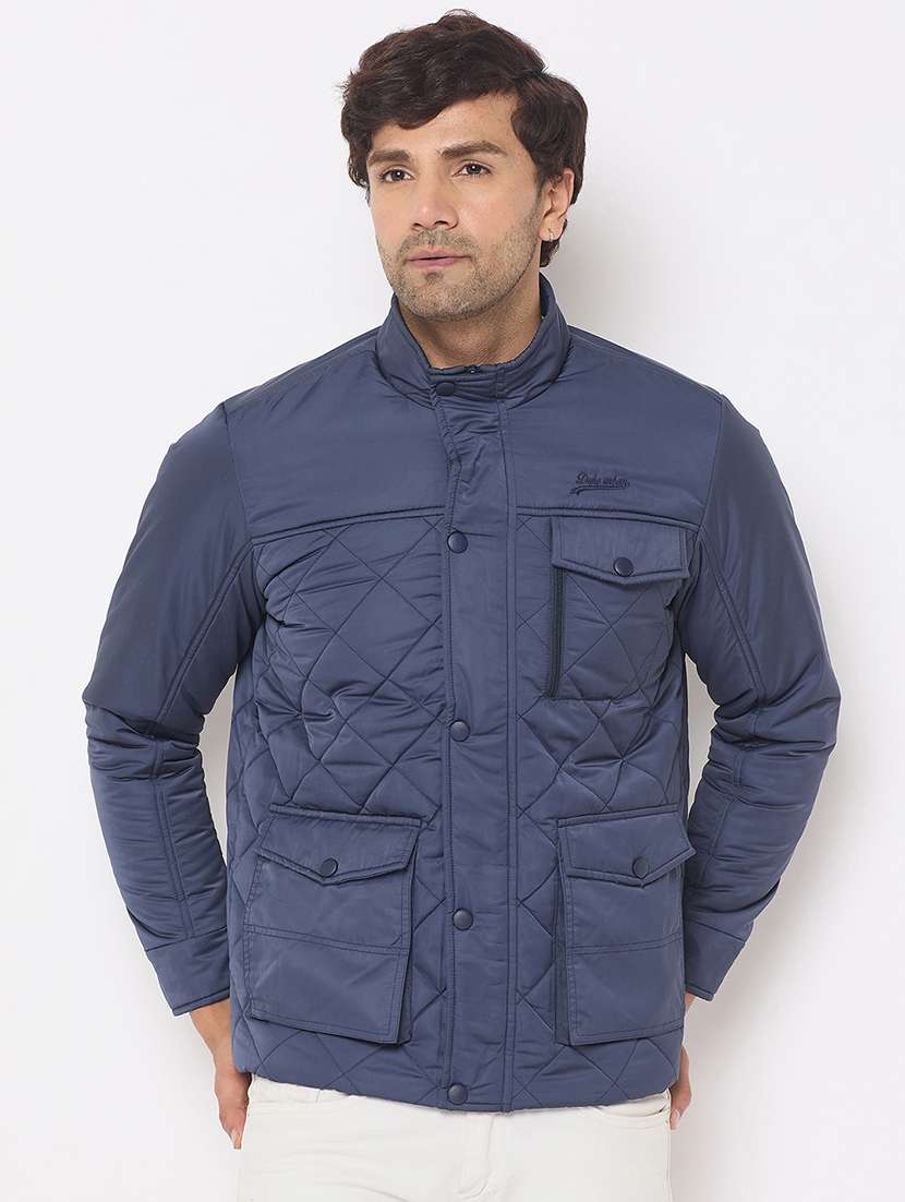 men long sleeves solid puffer jacket - 21686405 - Zoom Image - 0