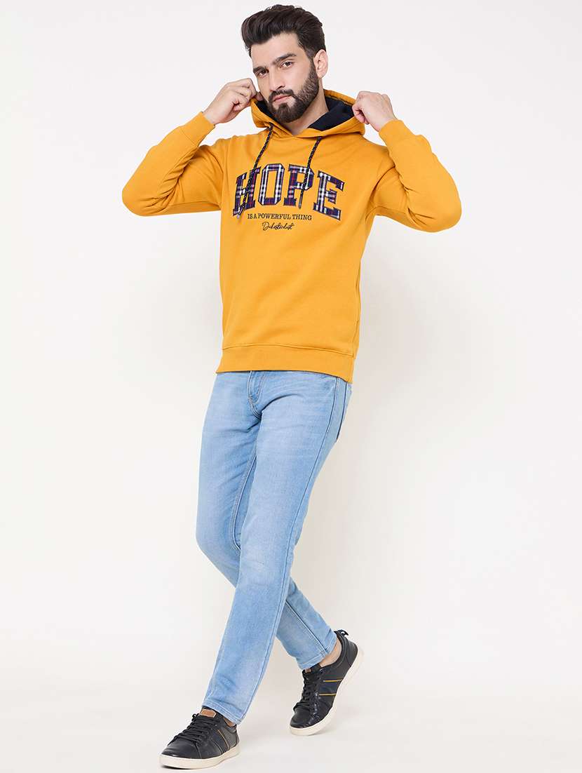 men long sleeves chest print sweatshirt - 21686408 -  Standard Image - 3