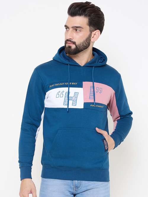 men long sleeves color block sweatshirt - 21686412 -  Standard Image - 0
