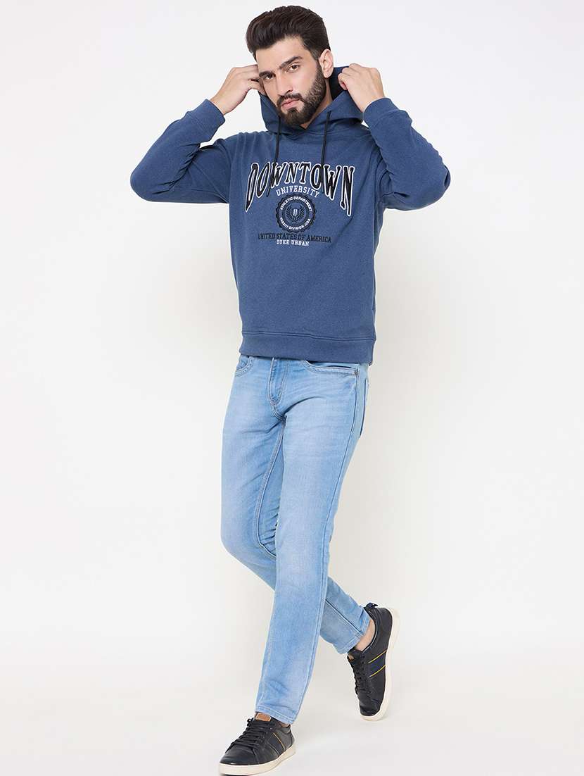 men long sleeves front print sweatshirt - 21686426 -  Standard Image - 3