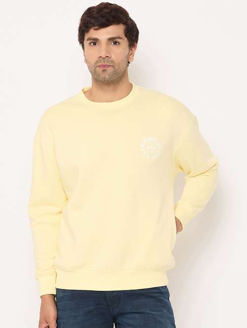 men long sleeves front & back print sweatshirt - 21686430 -  Standard Image - 0