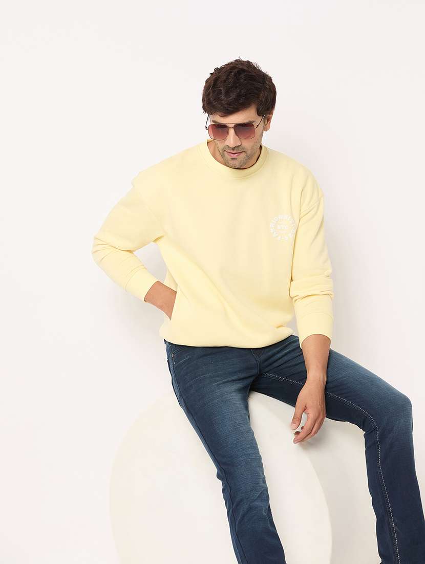 men long sleeves front & back print sweatshirt - 21686430 -  Standard Image - 3