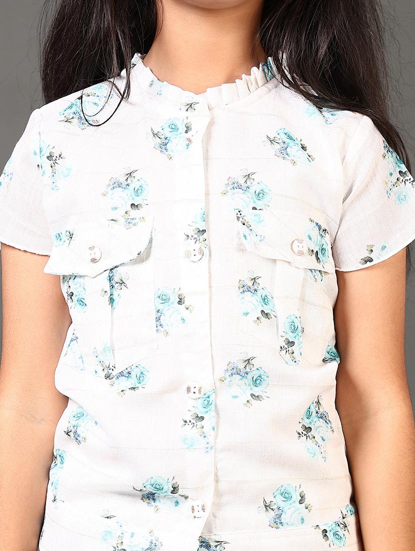 girls floral print shorts set - 21686599 - Standard Image - 5