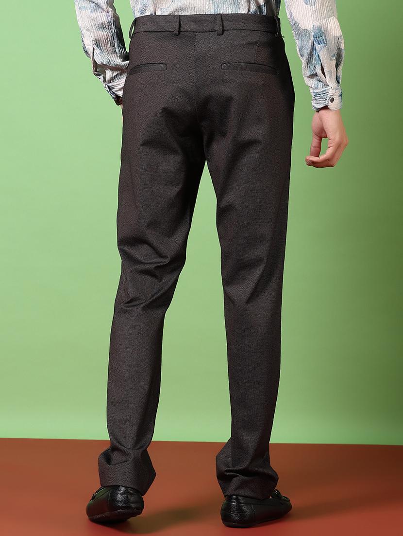 men solid mid rise chinos trouser - 21686709 - Standard Image - 3