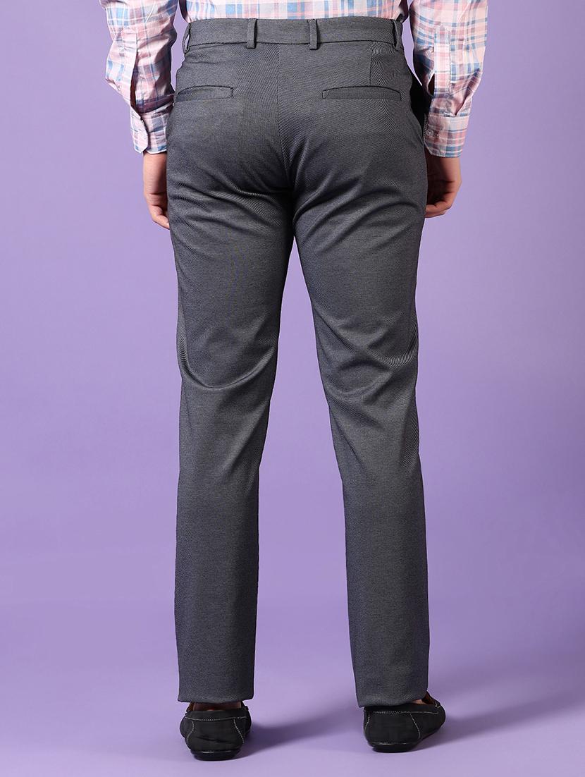 men solid mid rise chinos trouser - 21686712 - Standard Image - 3