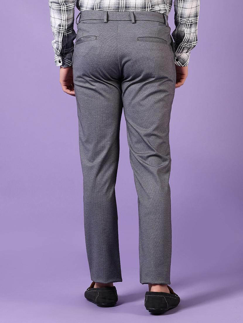 men solid mid rise casual chinos - 21686713 - Standard Image - 3