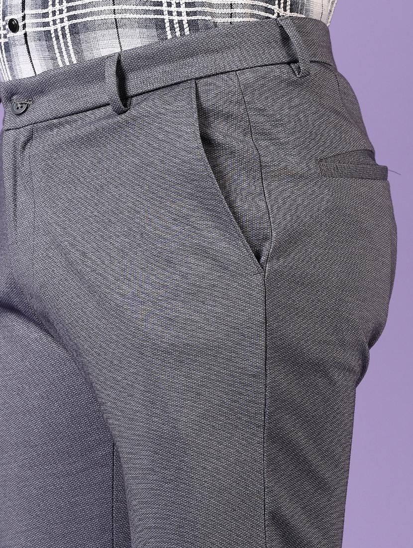 men solid mid rise casual chinos - 21686713 - Standard Image - 5