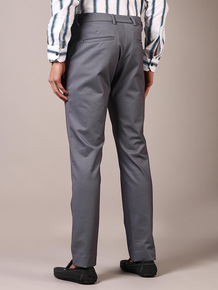 men solid mid rise casual chinos - 21686714 - Standard Image - 3