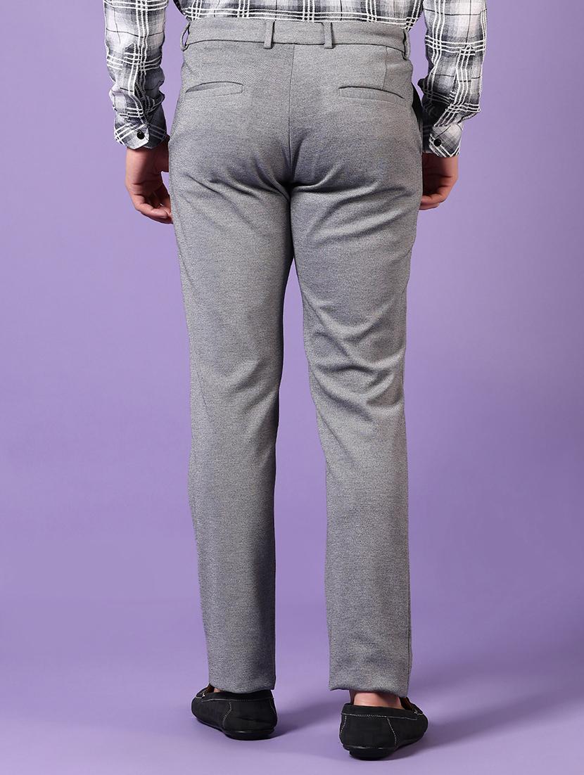 men solid mid rise casual chinos - 21686715 - Standard Image - 3