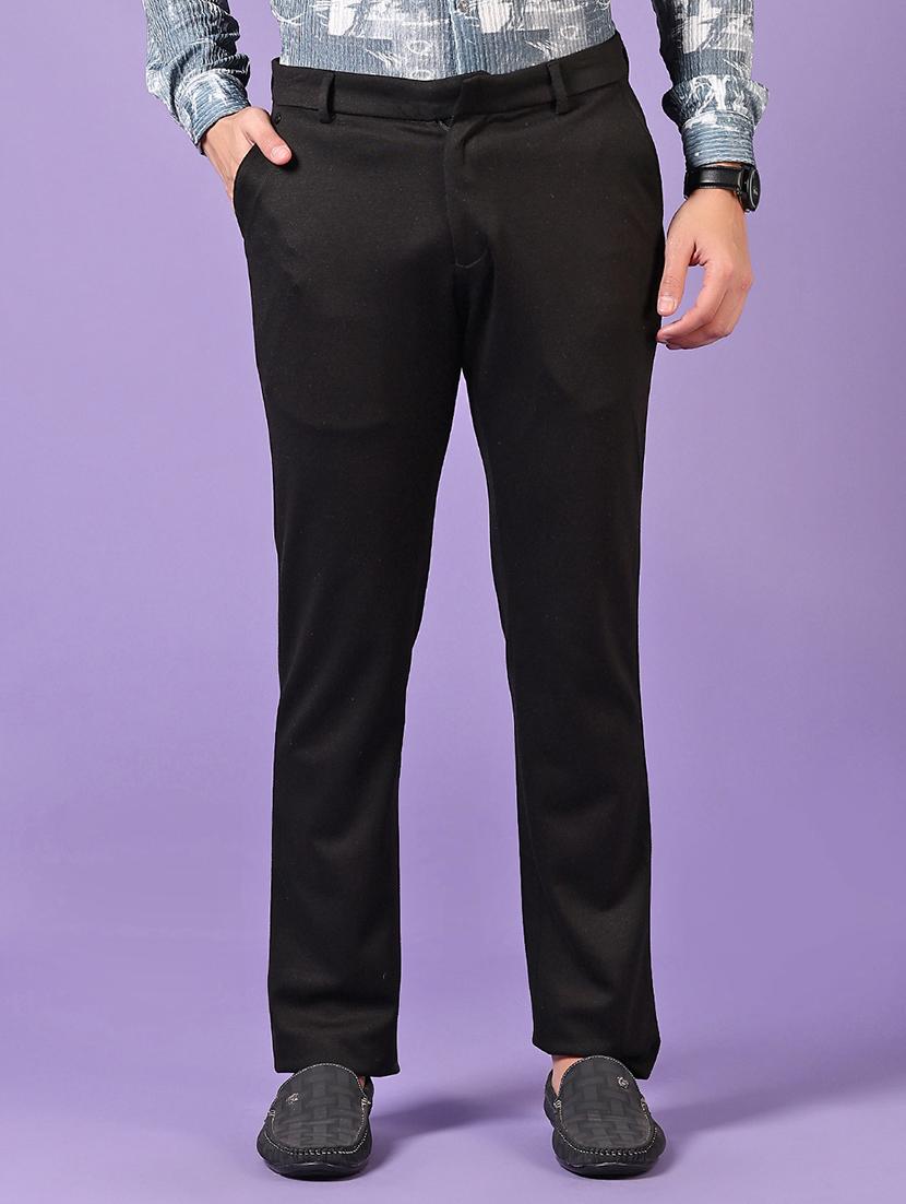 men solid mid rise casual chinos - 21686717 -  Zoom Image - 0