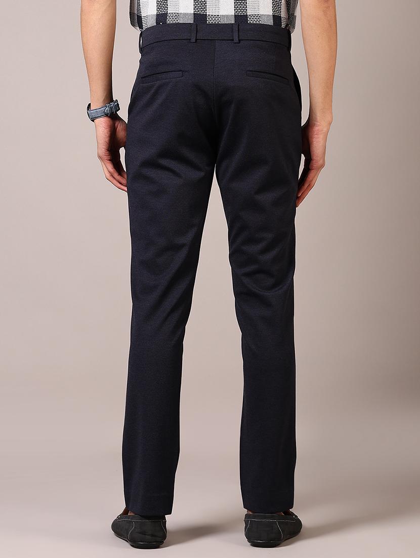 men solid mid rise casual chinos - 21686718 - Standard Image - 3