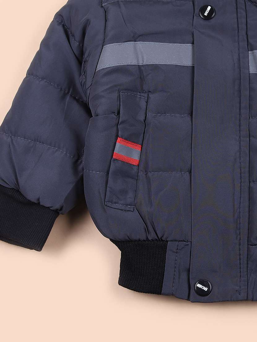 boys long sleeve hooded quilted jacket - 21686751 -  Standard Image - 3