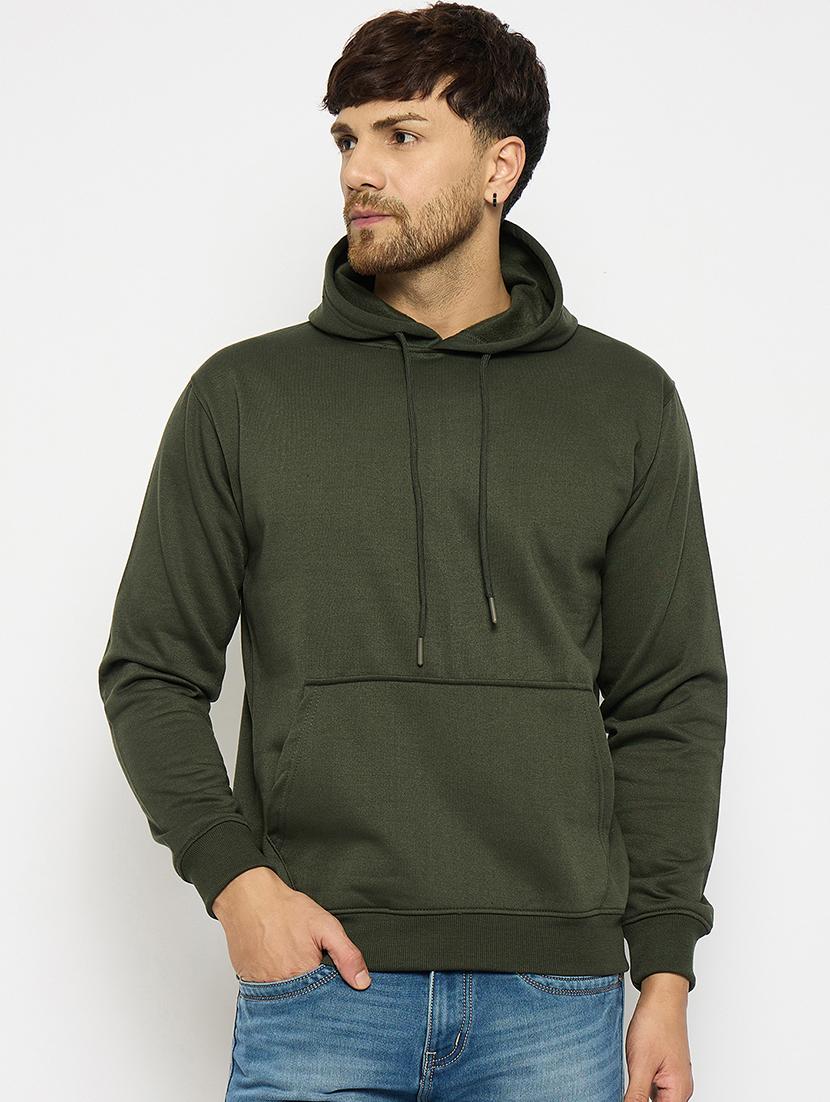 men long sleeves plain sweatshirt