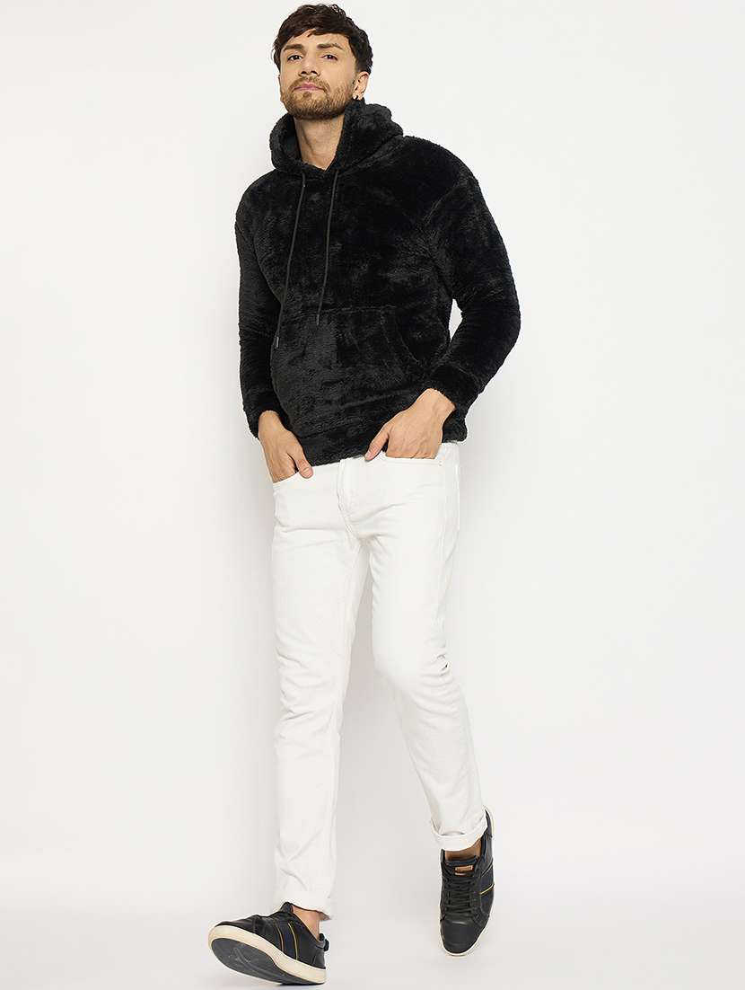 men long sleeves plain sweatshirt - 21686770 - Standard Image - 3