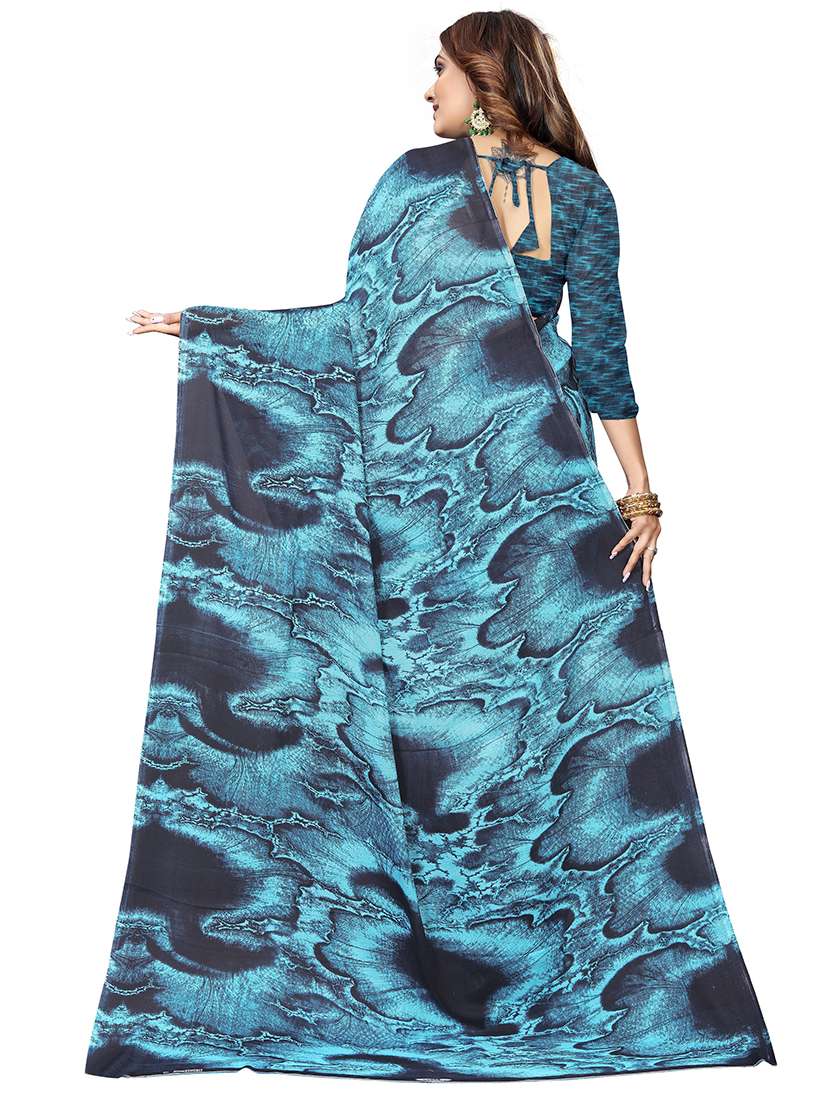women printed casual wear saree with blouse - 21687107 - Standard Image - 3