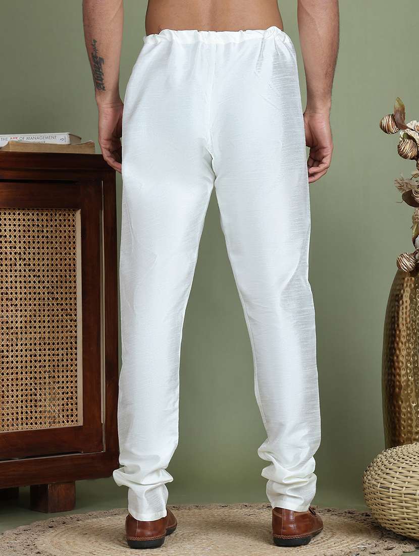 men solid cotton pyjama ethnic bottom wear - 21687295 -  Standard Image - 3