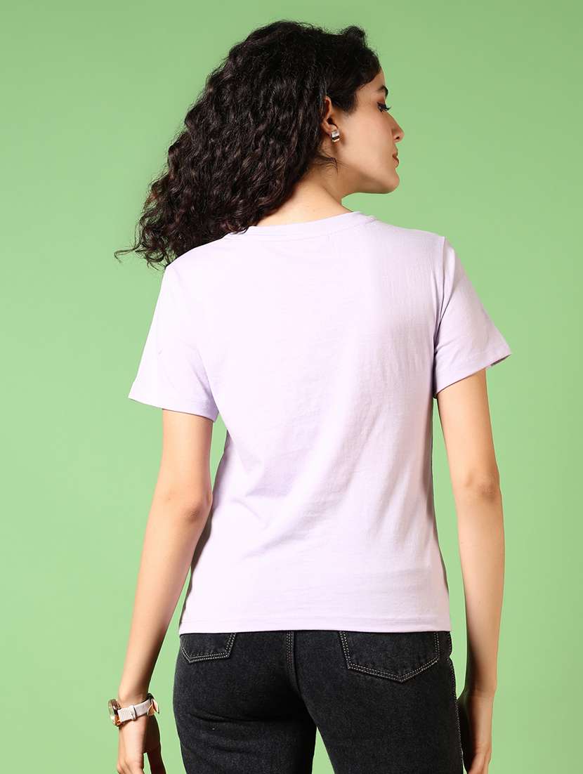 women printed round neck t-shirt - 21687489 - Standard Image - 3