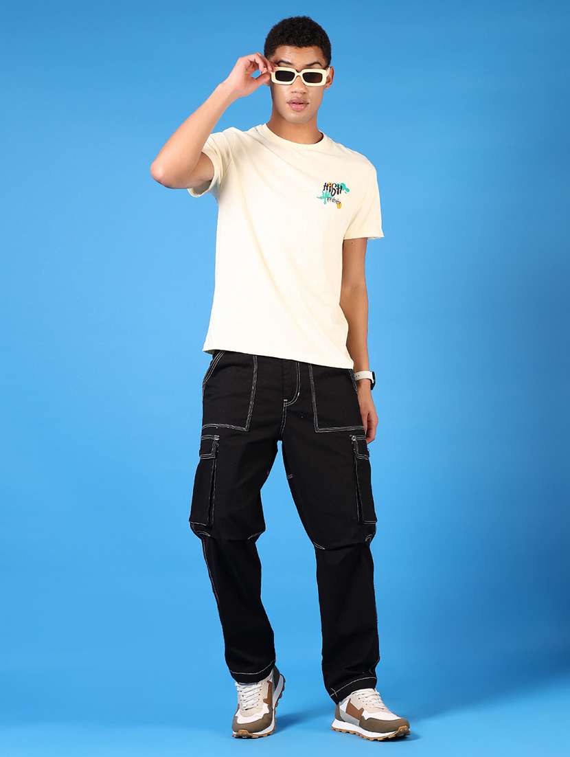 men printed short sleeve regular fit t-shirt - 21687507 -  Standard Image - 3